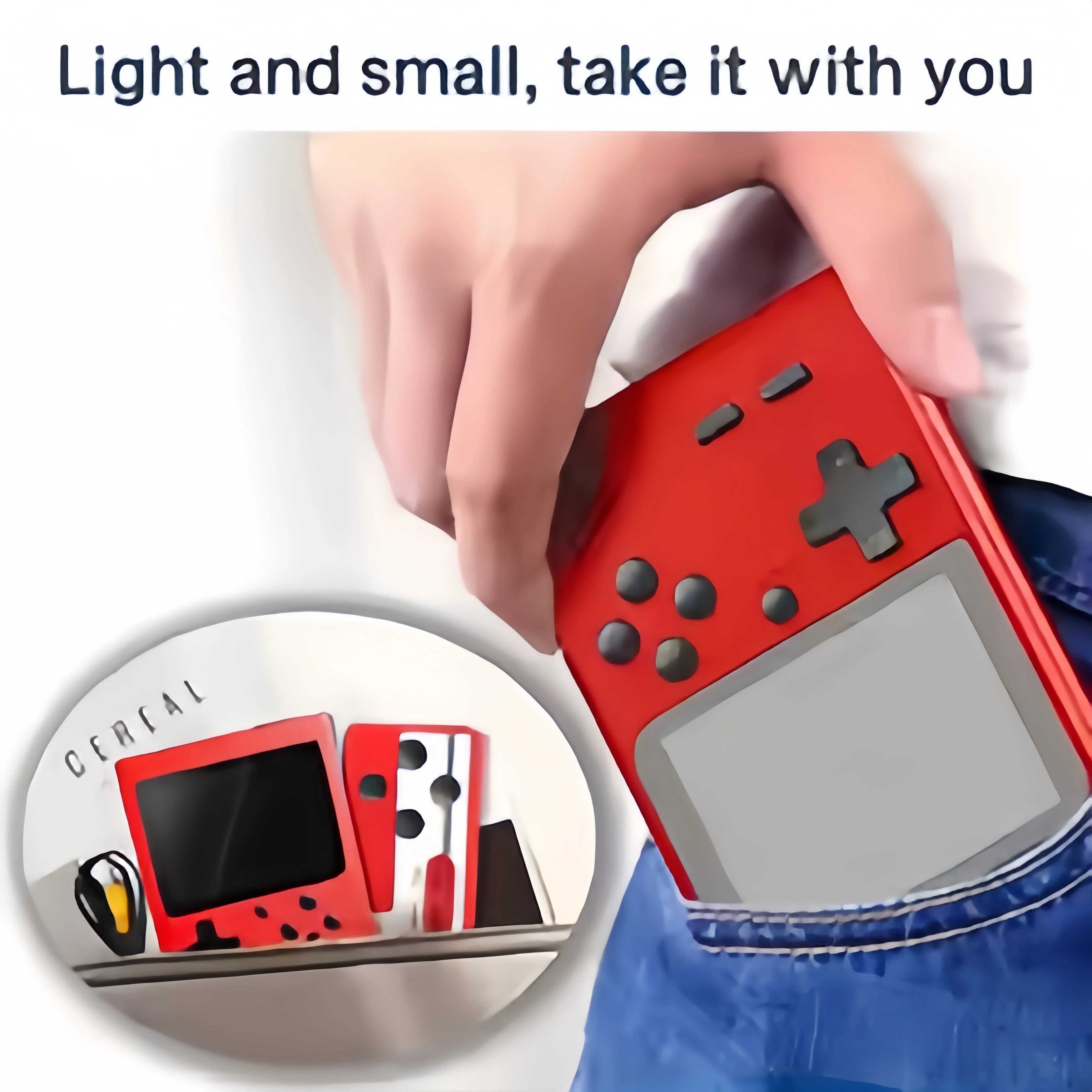 3.0 Inch Retro Game Console with 400 Built-in Games, Portable Handheld Mini Gaming Device, Christmas Gift for Kids & Adults