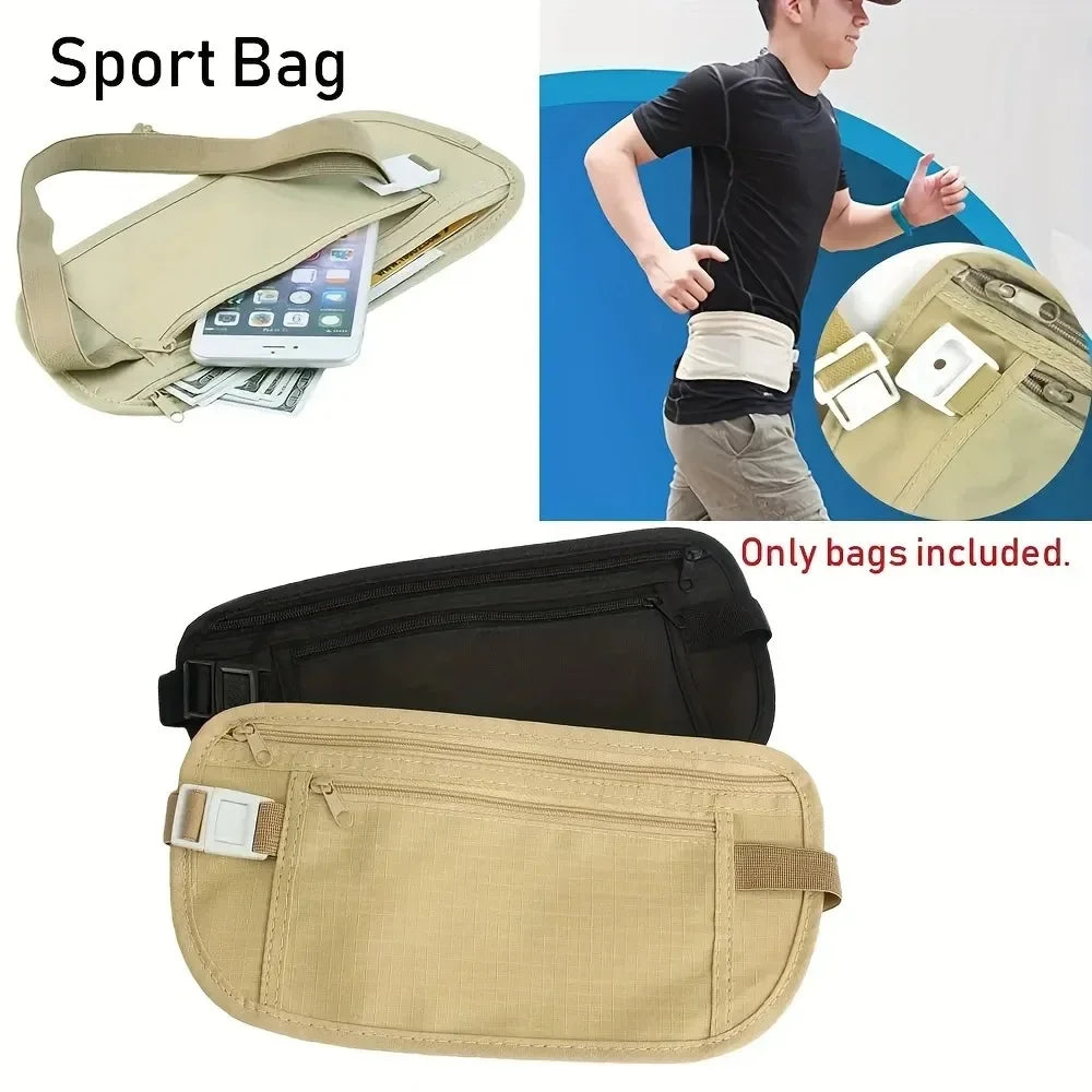 Sport Running Waist Bag - Invisible Travel Money Belt