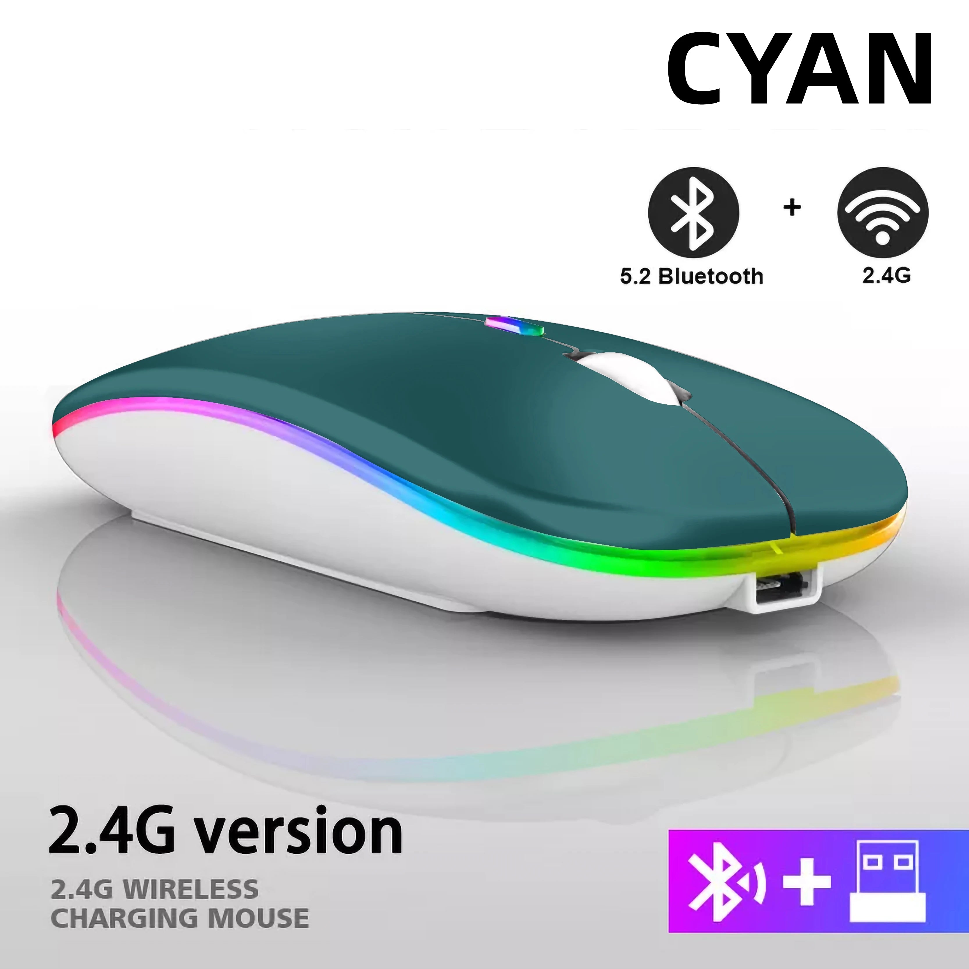 2025New Wireless Mouse Gaming Mouse Backlight USB Compatible RGB Rechargeable Mice Silent Backlit Ergonomic  Mouse for Laptop PC