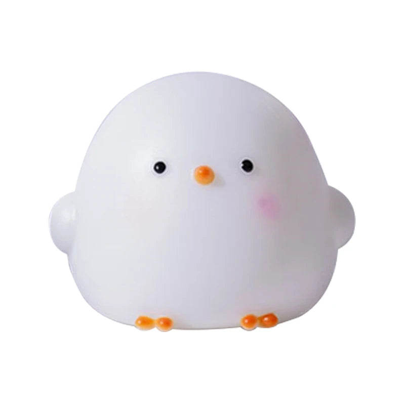 Chick Doll Small Night Light Electronic Luminous Toy Anime Figure Warm Light Atmosphere Decoration Cute Shape Children Gift