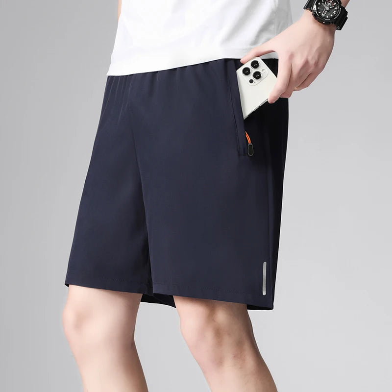 Men's Summer Sports Shorts - Ice Silk Breathable Quick Dry