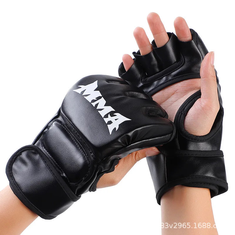 Boxing Gloves - MMA Half Finger Training Gloves