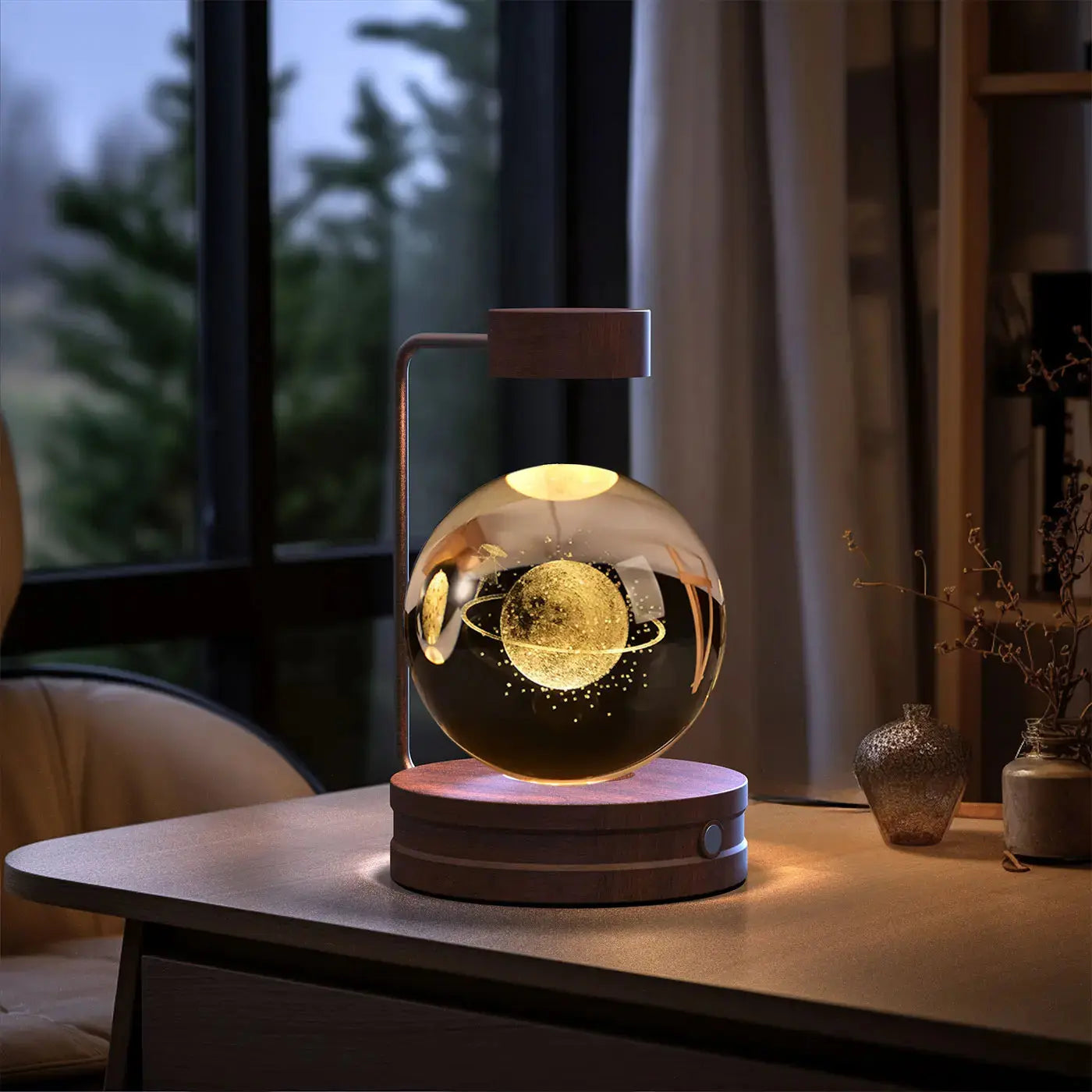 Crystal Ball Dinosaur Night Light - USB Cosmic Bedside Lamp - Eyecatsher Eyecatsher