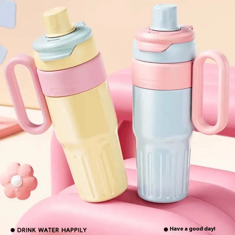 780ml Thermal Cup - Stainless Steel Coffee Thermos with Straw - Eyecatsher Eyecatsher