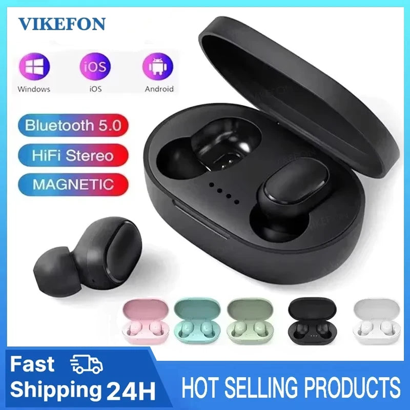 Original A6S TWS Headset Wireless Earphones Bluetooth Headphones Sport Stereo Fone Bluetooth Earbuds for Xiaomi Huawei iPhone