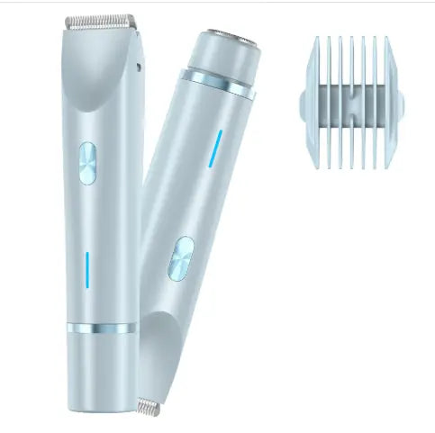 2 In 1 Hair Remover Women's Double Head Shaver Private Pubic Hair Trimmer Electric Razor Wet Dry Electric Body Hair Eyecatsher