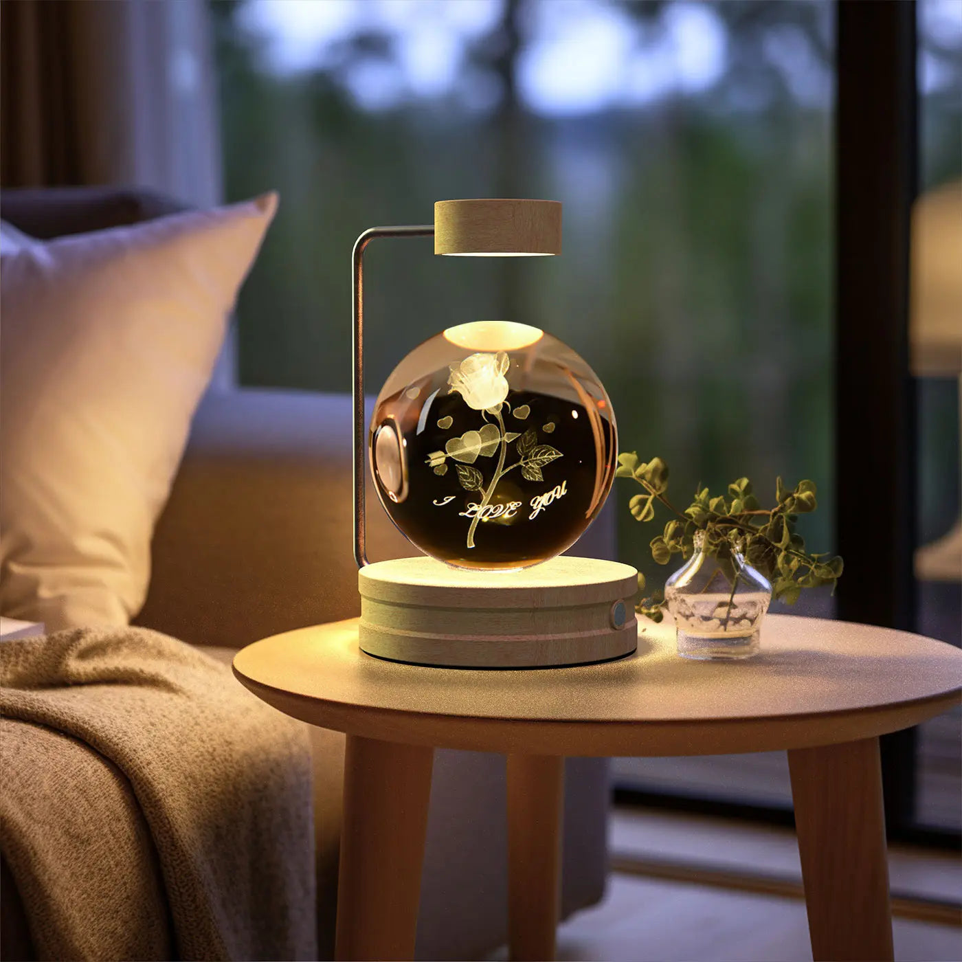 Crystal Ball Dinosaur Night Light - USB Cosmic Bedside Lamp - Eyecatsher Eyecatsher
