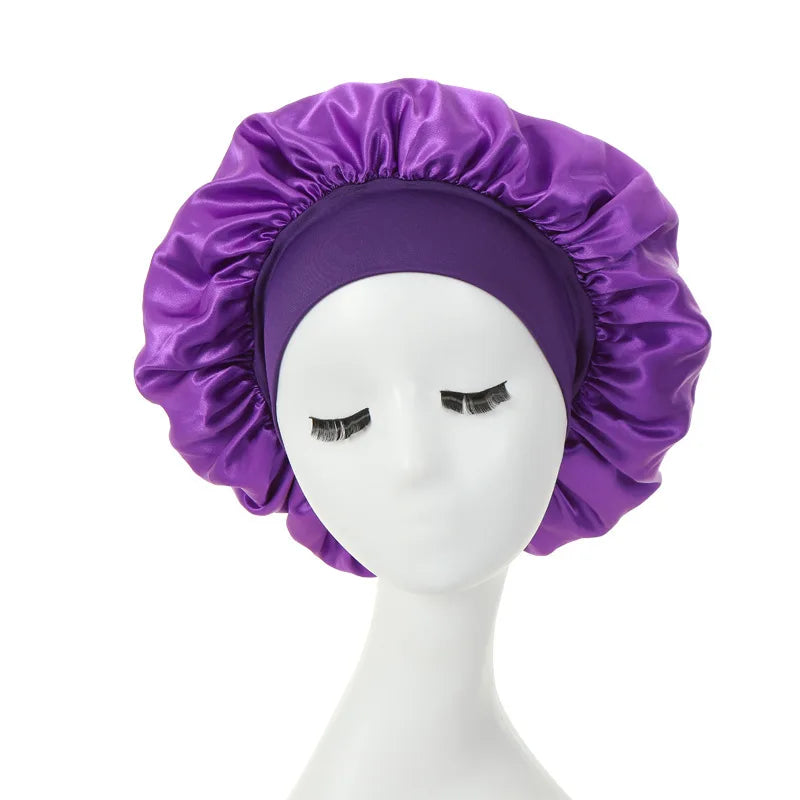 Satin Sleep Hat - Hair Care Bonnet for Night Protection