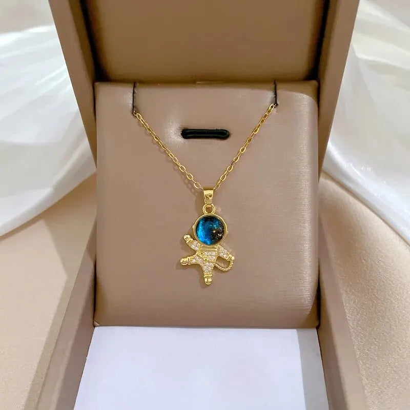 Y2K Starry Sky Necklace - Star and Moon Clavicle Chain