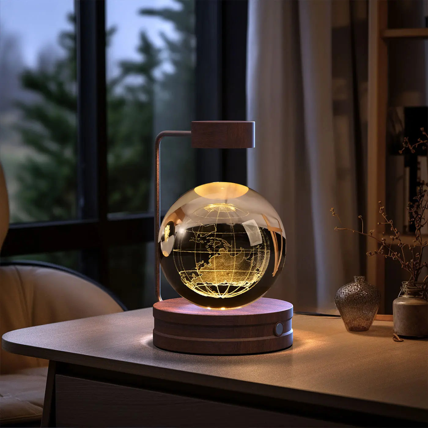 Crystal Ball Dinosaur Night Light - USB Cosmic Bedside Lamp - Eyecatsher Eyecatsher