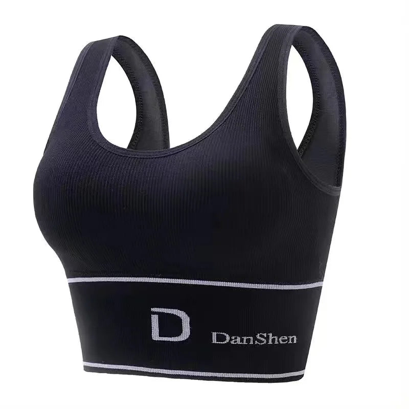 Bra, Sports Underwear, Yoga, High Elasticity, Big U Vest, Underwear, Women's No Steel Ring, Gathered Bra, Wrapped Chest,tube Top