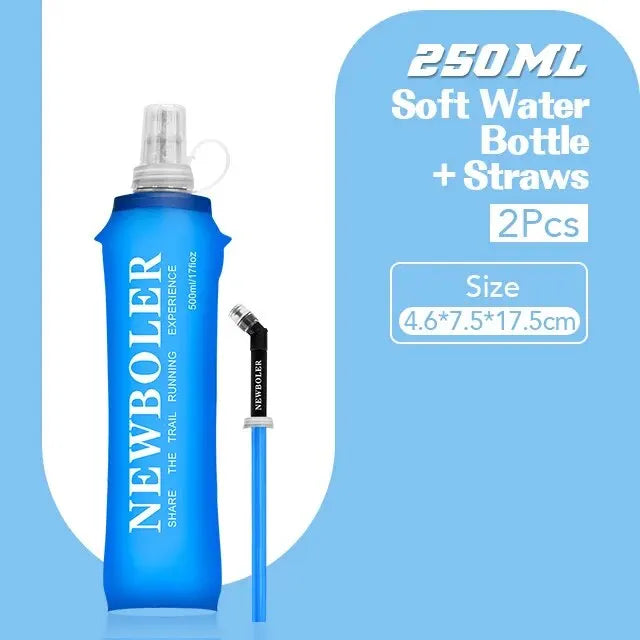 Collapsible Water Bottle - Soft Flask for Running & Camping