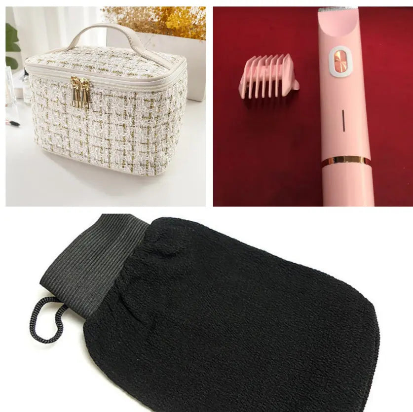 2 In 1 Hair Remover Women's Double Head Shaver Private Pubic Hair Trimmer Electric Razor Wet Dry Electric Body Hair Eyecatsher