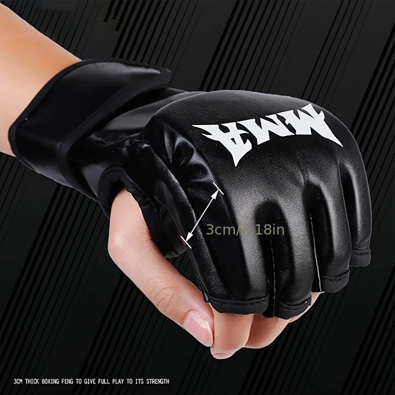 Boxing Gloves - MMA Half Finger Training Gloves