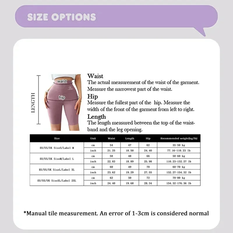 Women's Sports Shorts - High Waist Yoga Fitness Shorts