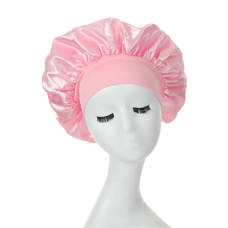 Satin Sleep Hat - Hair Care Bonnet for Night Protection