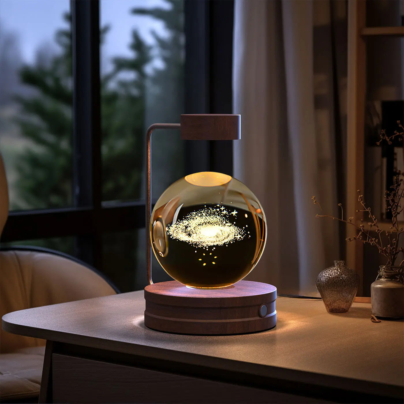 Crystal Ball Dinosaur Night Light - USB Cosmic Bedside Lamp - Eyecatsher Eyecatsher