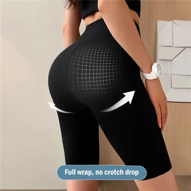 Women's Sports Shorts - High Waist Yoga Fitness Shorts