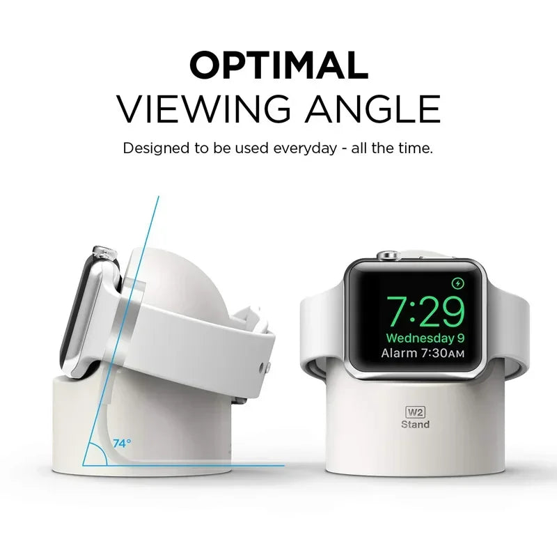 Charger Stand For Apple Watch Series 9 8 Ultra 7 6 5 SE 4 3 2 Charger Dock Station Silicone Bracket Iwatch Charging Cable Holder